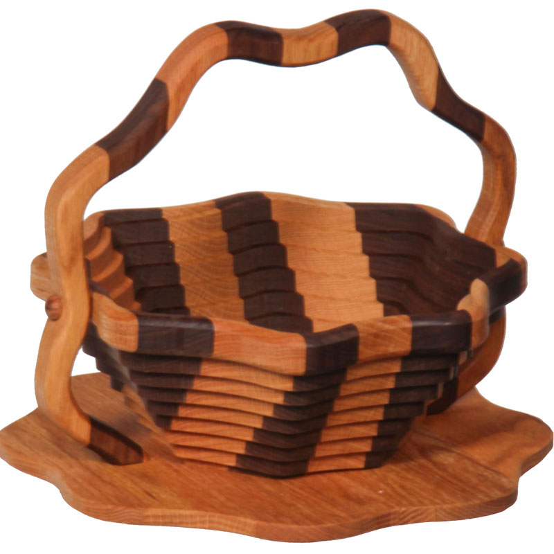 Collapsible Basket - Lotus / Striped