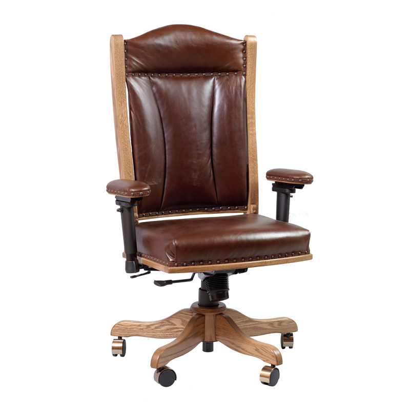 Amish Desk Arm Chair | Amish Furniture | Shipshewana Furniture Co.