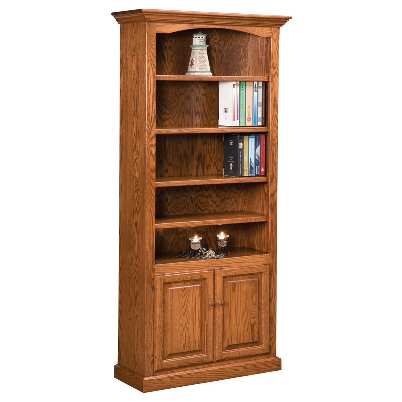 Hoosier Heritage 4 Shelf, 2 Door Bookcase