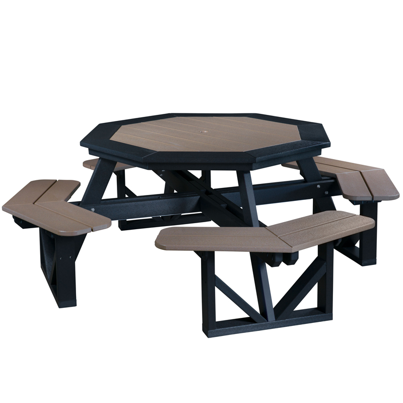Picnic Table, Octagon, 49.5"W Top