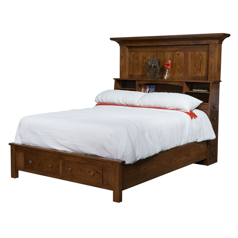 Empire Bookcase Bed with Drawers
