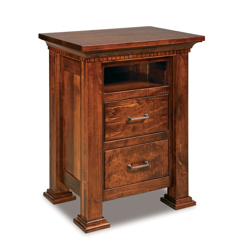 Empire 2 Drawer Nightstand with Opening