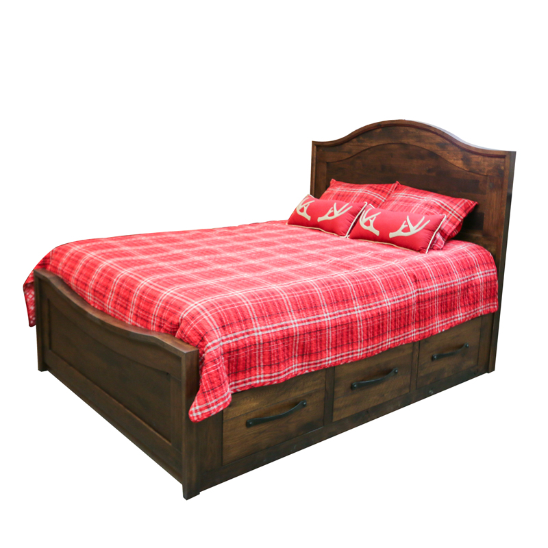 Farmhouse Loft Bed w-Storage