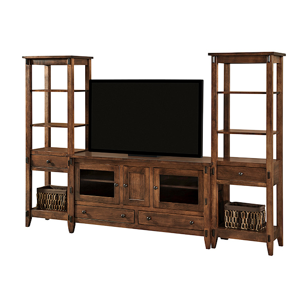 Bungalow TV Console with Towers