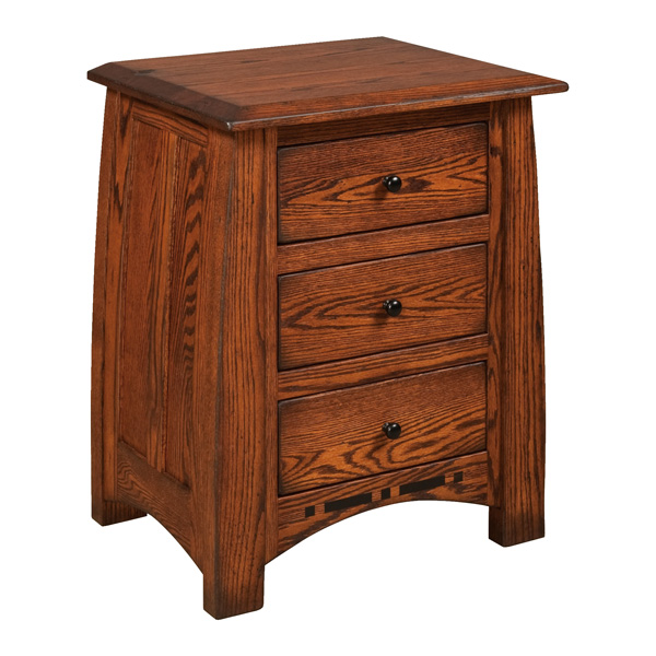 Amish Boulder Creek 3 Drawer Nightstand | Amish Furniture | Shipshewana Furniture Co.