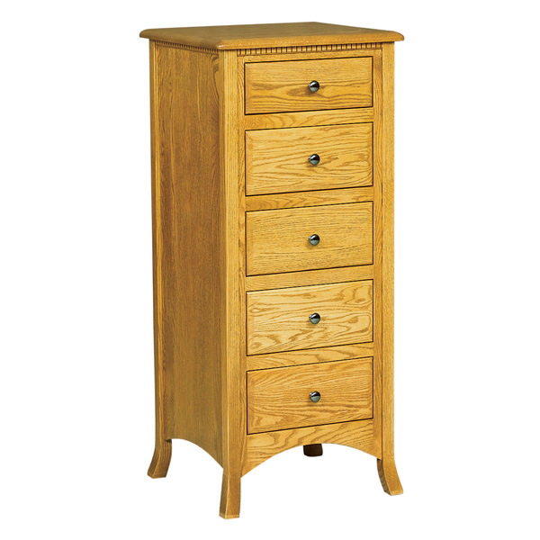 Amish Carlisle 5 Drawer Lingerie Chest | Amish Furniture | Shipshewana Furniture Co.
