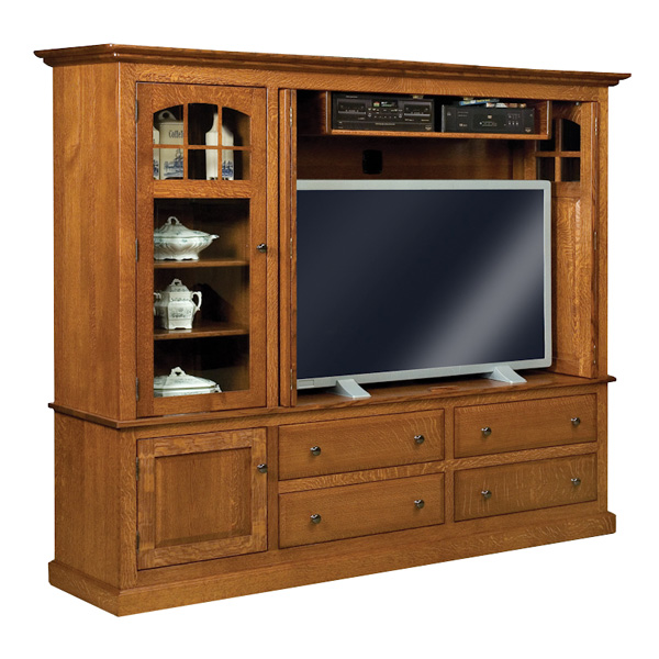 Contemporary Mission TV Cabinet