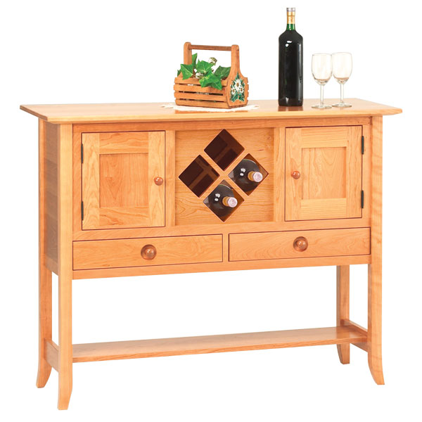 Amish Solomon Creek Wine Rack Sideboard | Amish Furniture | Shipshewana Furniture Co.