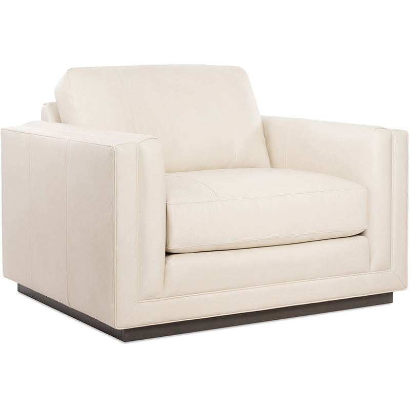 220 Chair and a Half / Ottoman - Leather