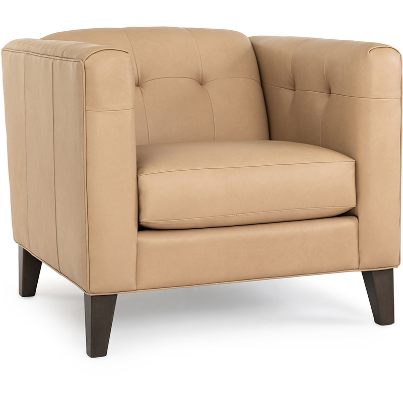 284 Chair & Ottoman - Leather