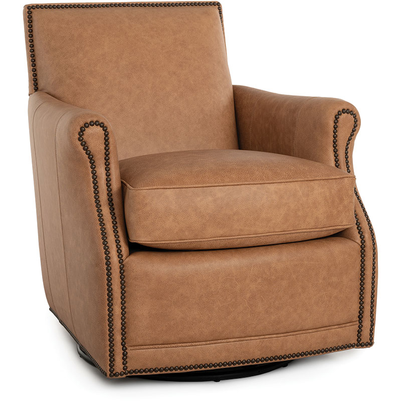 517 Swivel Glider Chair / Ottoman - Leather