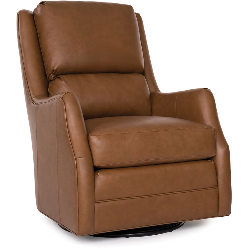521 Swivel Glider Chair / Ottoman - Leather