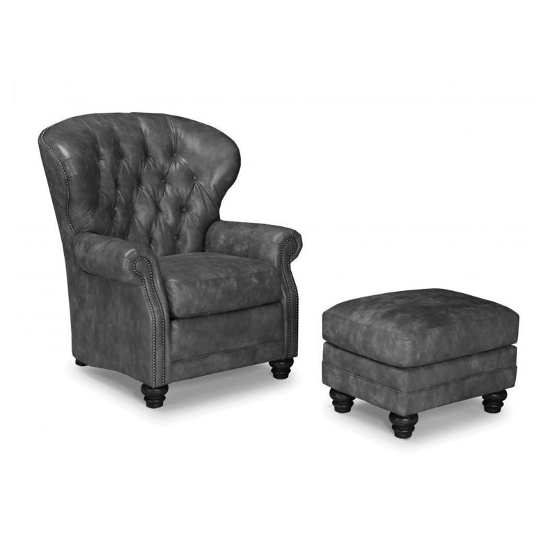 522 Chair / Ottoman - Leather