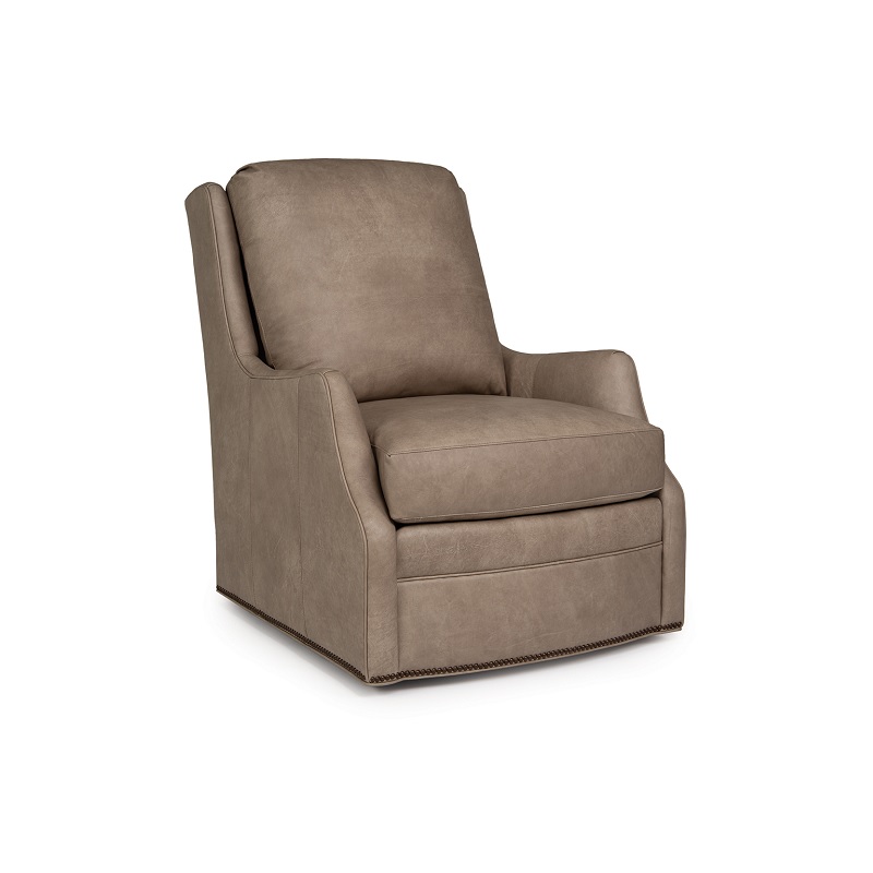 544 Leather Swivel Chair / Ottoman