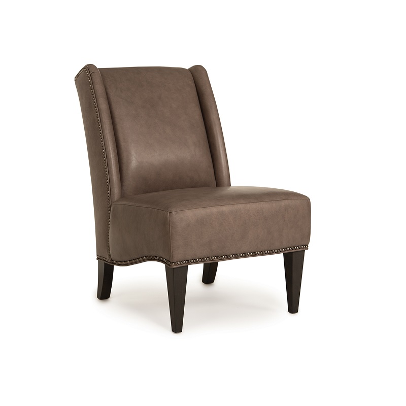 554 Leather Armless Chair