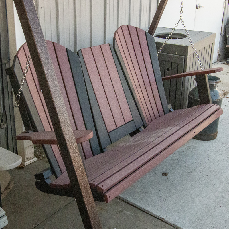 60in Adirondack Swing w-Flip Down Cup Holder