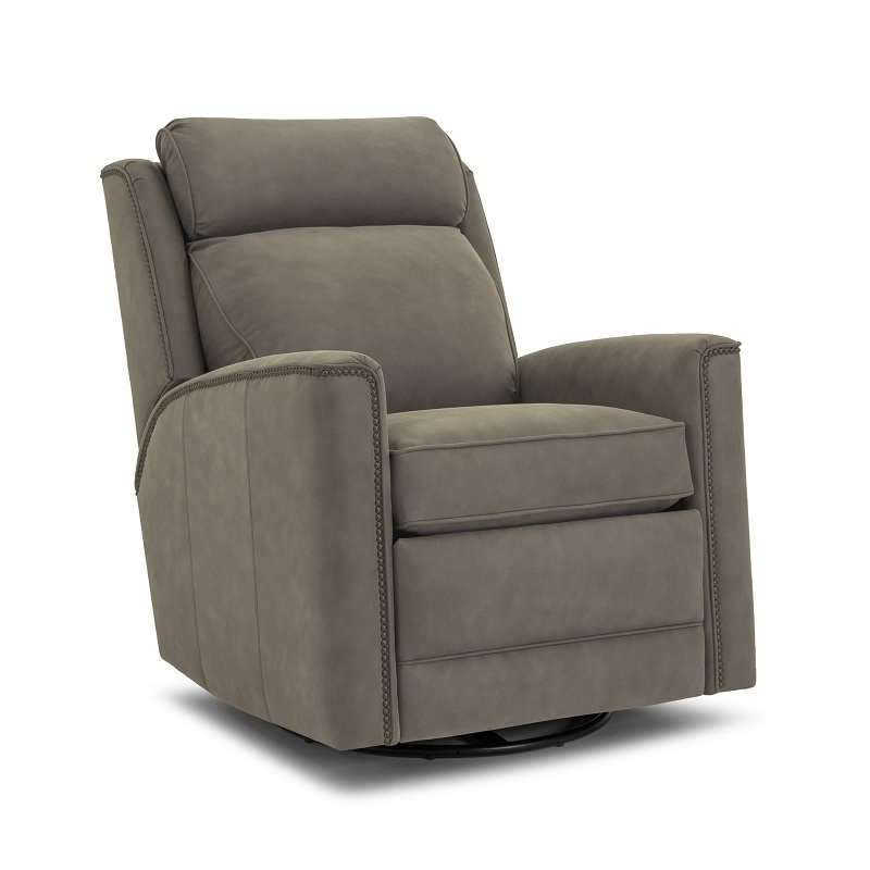 736 Leather Motorized Swivel Glider Recliner