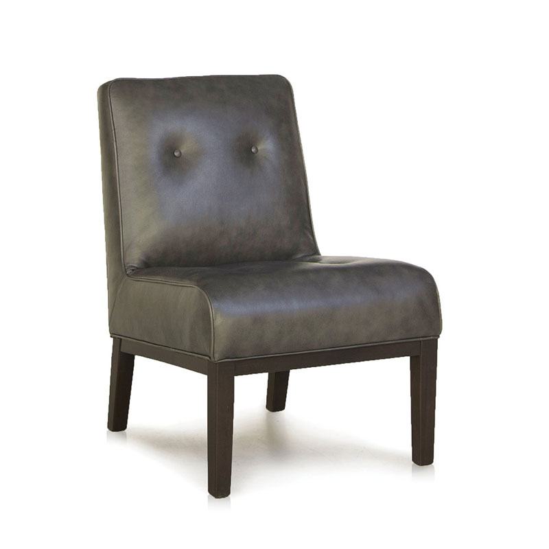 995 Armless Chair Leather, Made in USA Amish Furniture by