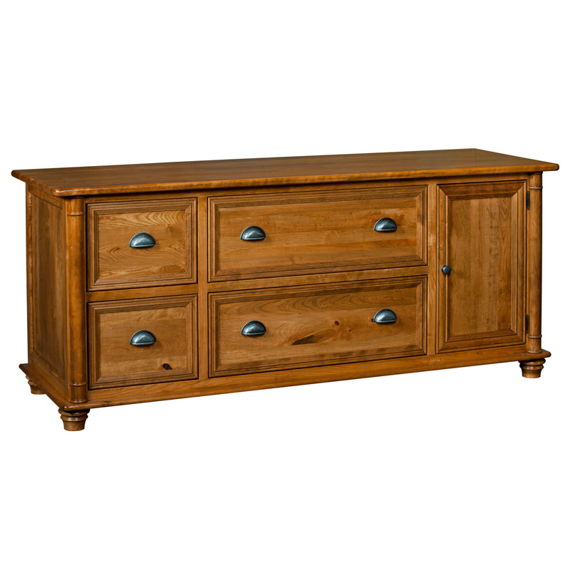 Belmont Credenza 72", 4 Drawer / 1 Door