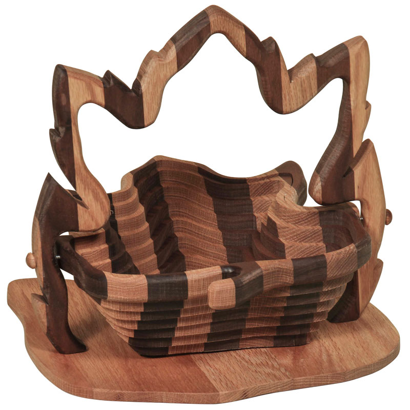 Collaspible Basket - Maple Leaf / Striped