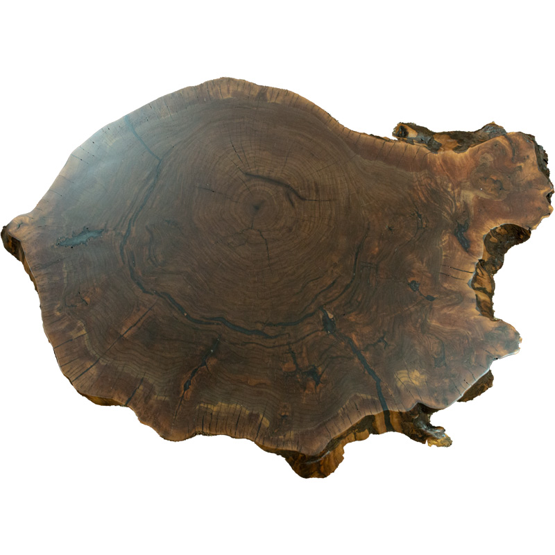 Live Edge Coffee Table - Rustic Walnut Burl