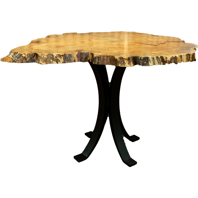 Live Edge Pub Table - Spalted Maple