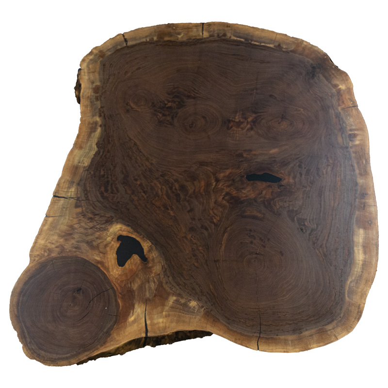 Live Edge Coffee Table - Rustic Walnut