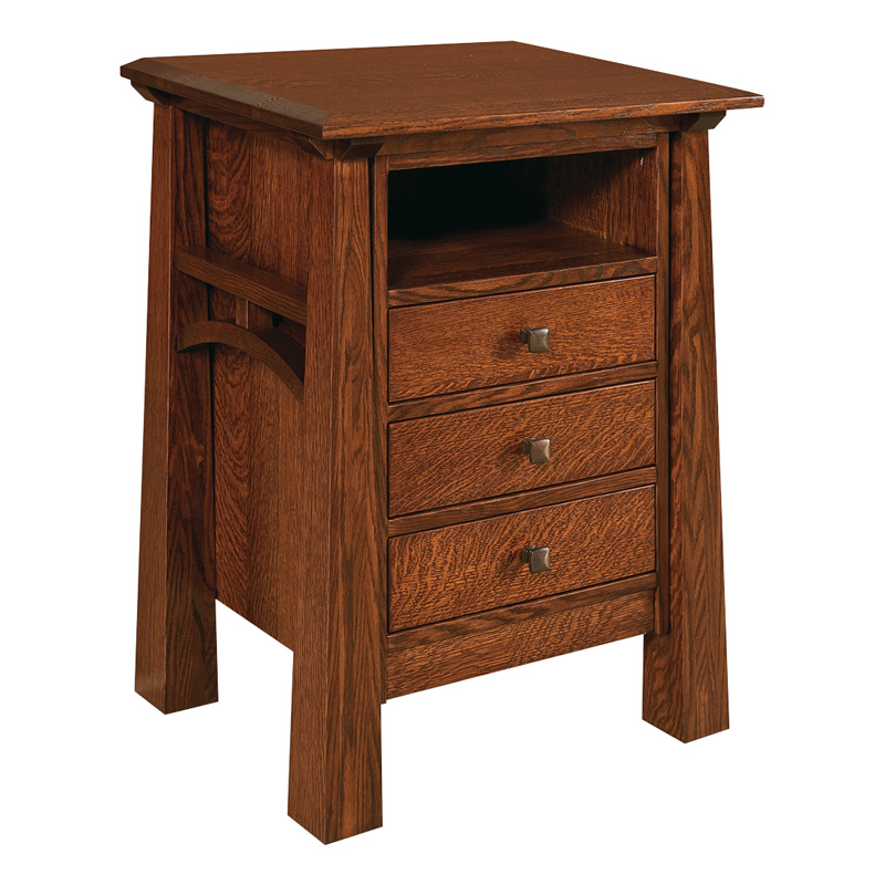 Artesa 3 Drawer Nightstand with Opening