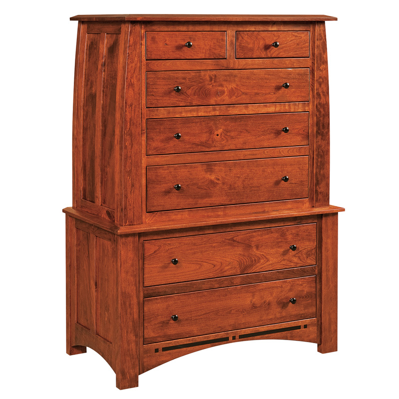 Boulder Creek 7 Drawer Chest on Chest