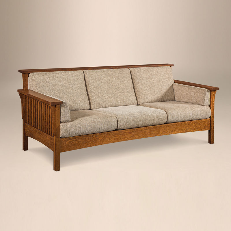 High Back Slat Sofa