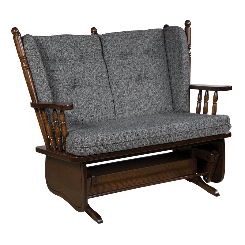 4 Post High Back Loveseat Glider