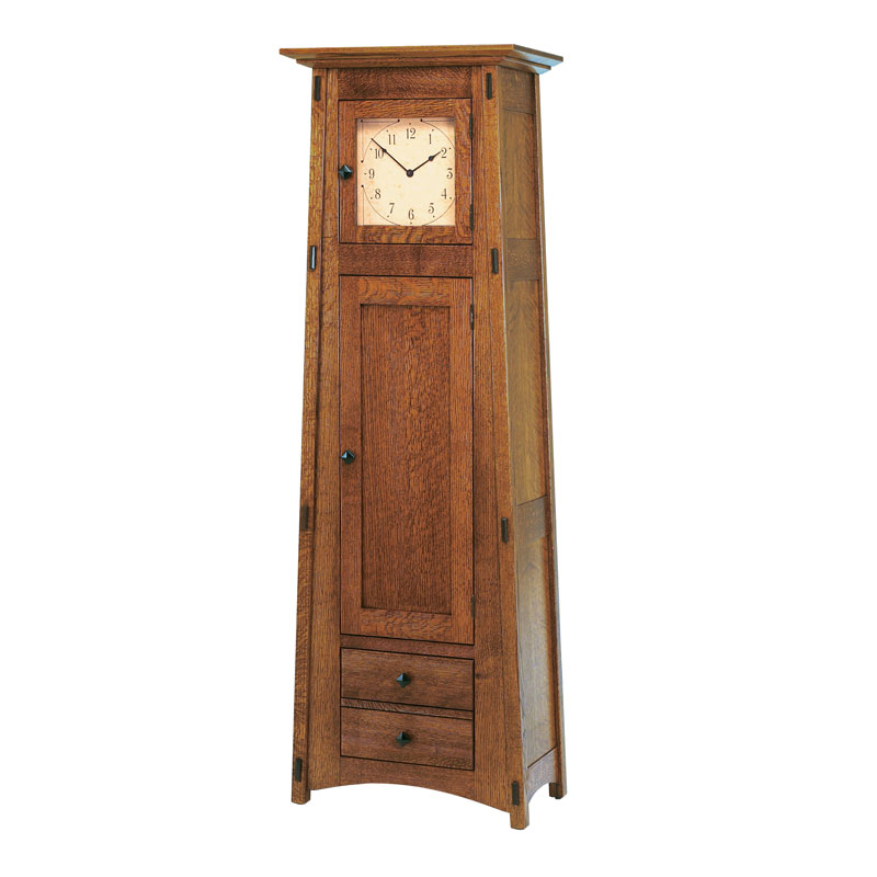 Montana 1 door, 1 drawer Clock (wood door)