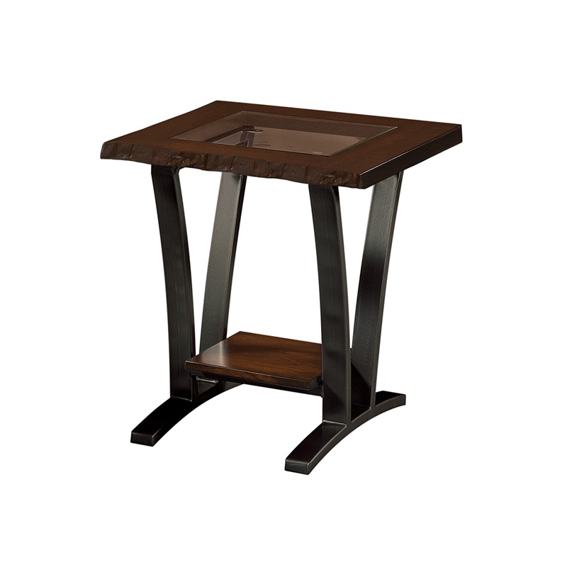 Pryor End Table w/Glass Insert 22"W