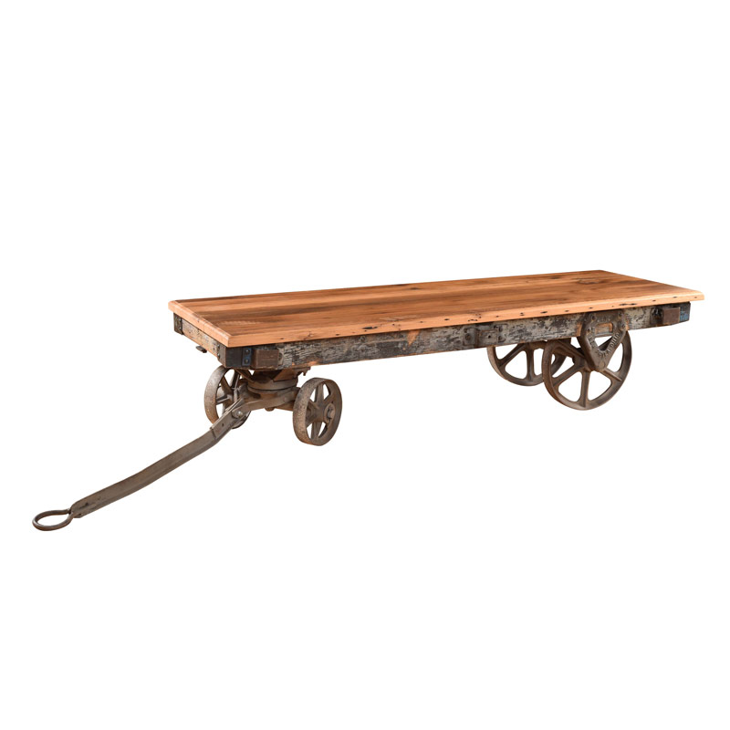 Industrial Coffee Table Cart