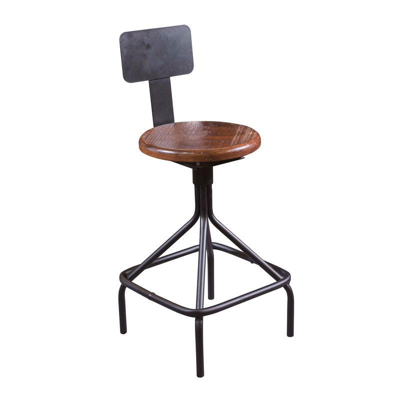 Industrial Swivel Barstool - Spider Legs