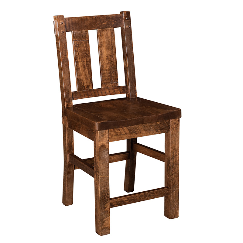 Houston Stationary Barstool - Rough Sawn