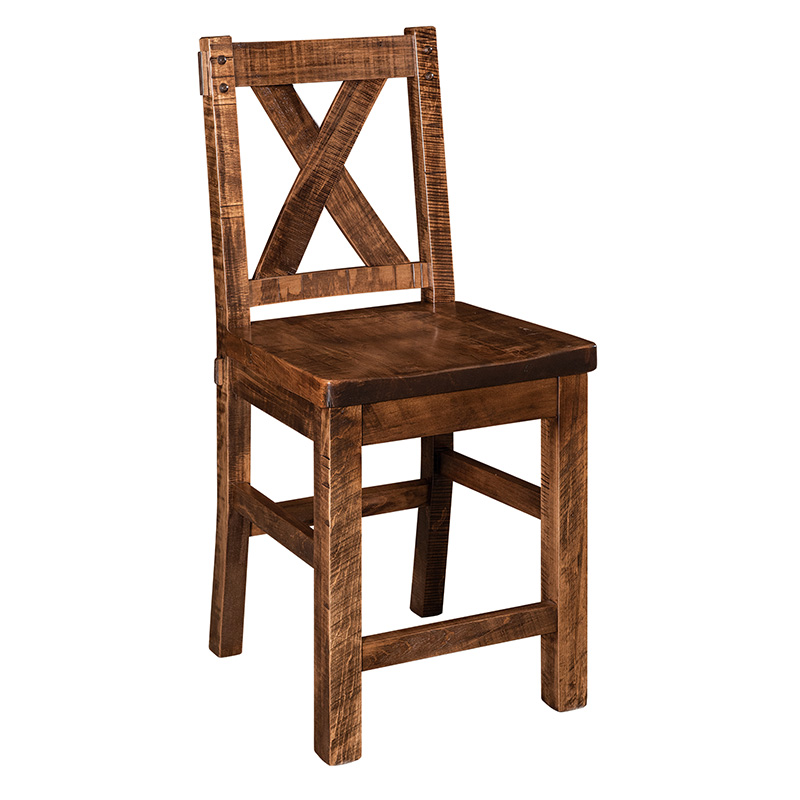 Dearborn Stationary Barstool - Rough Sawn