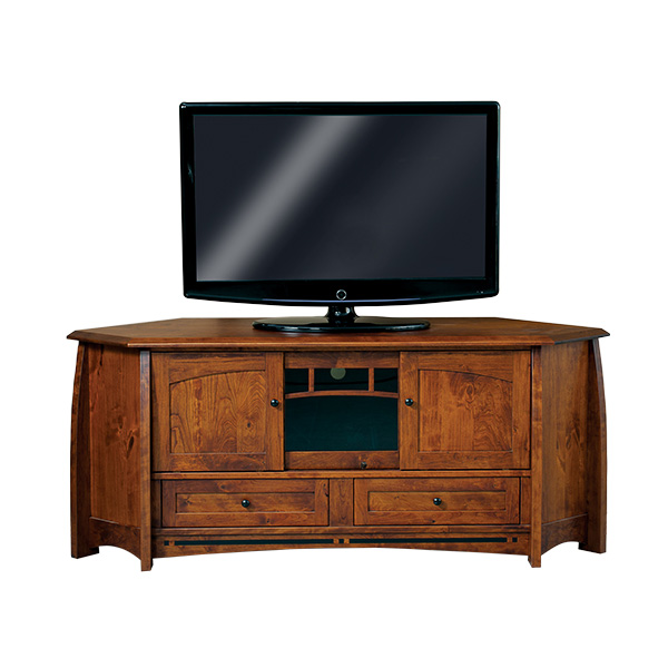 Boulder Creek Corner TV Stand 69\"W