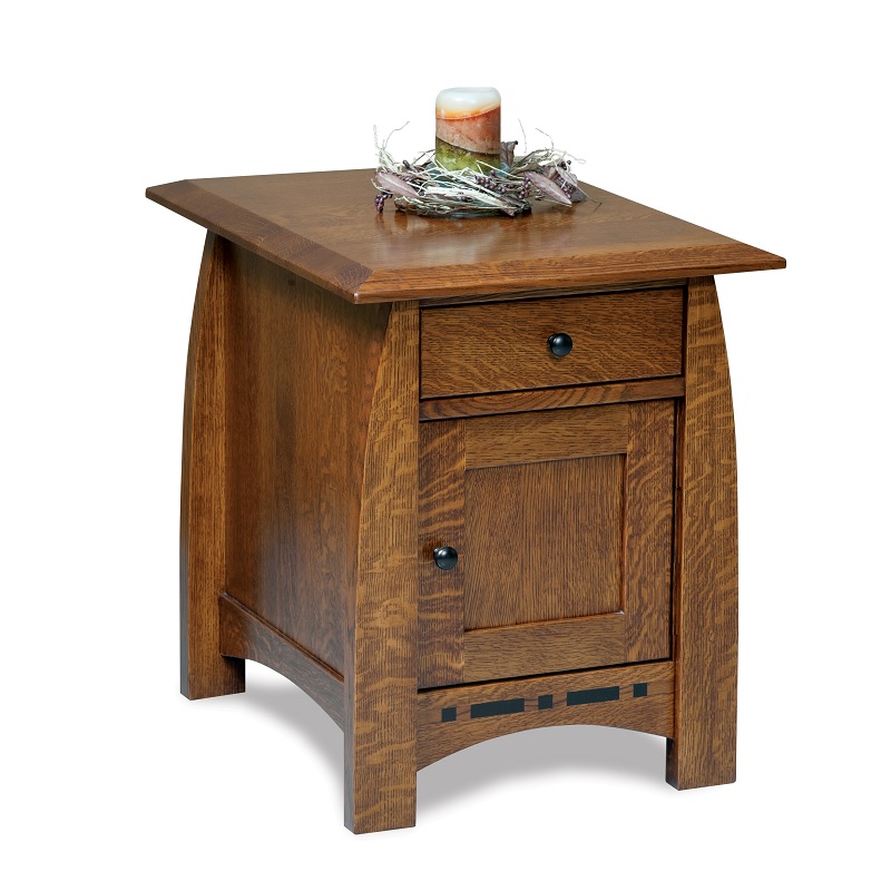 Boulder Creek Enclosed End Table