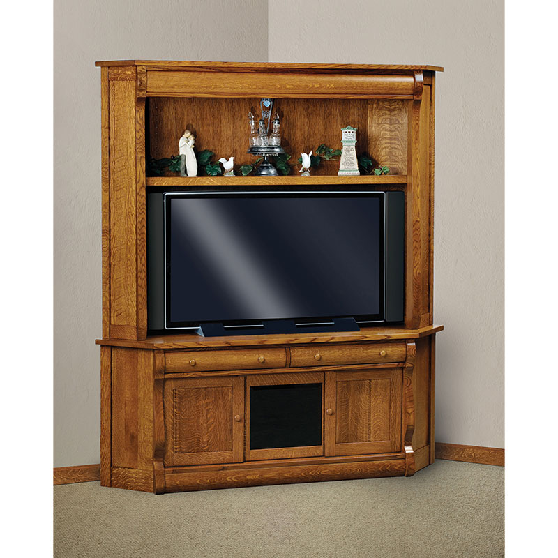 Old Classic Sleigh Corner TV Cabinet