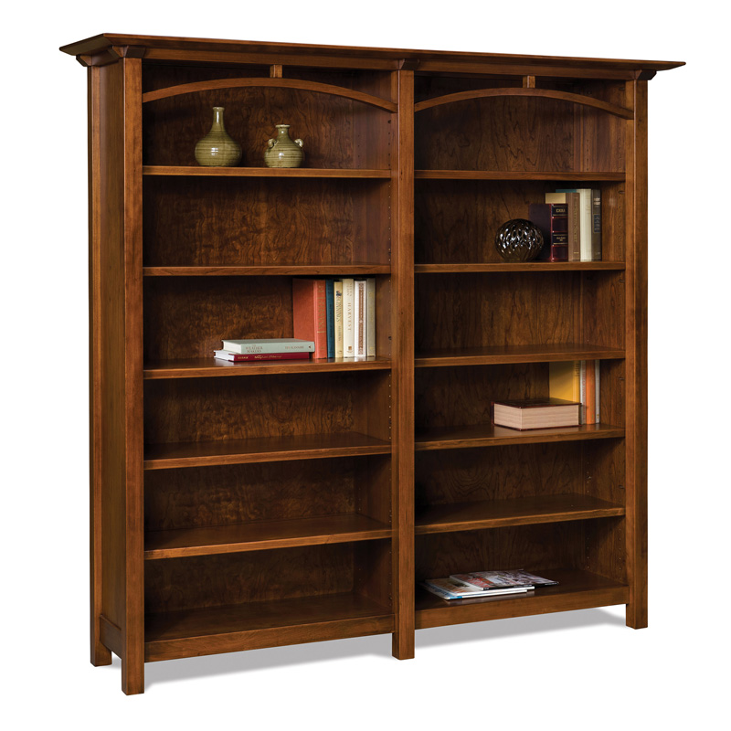  Double Bookcase with Simple Decor