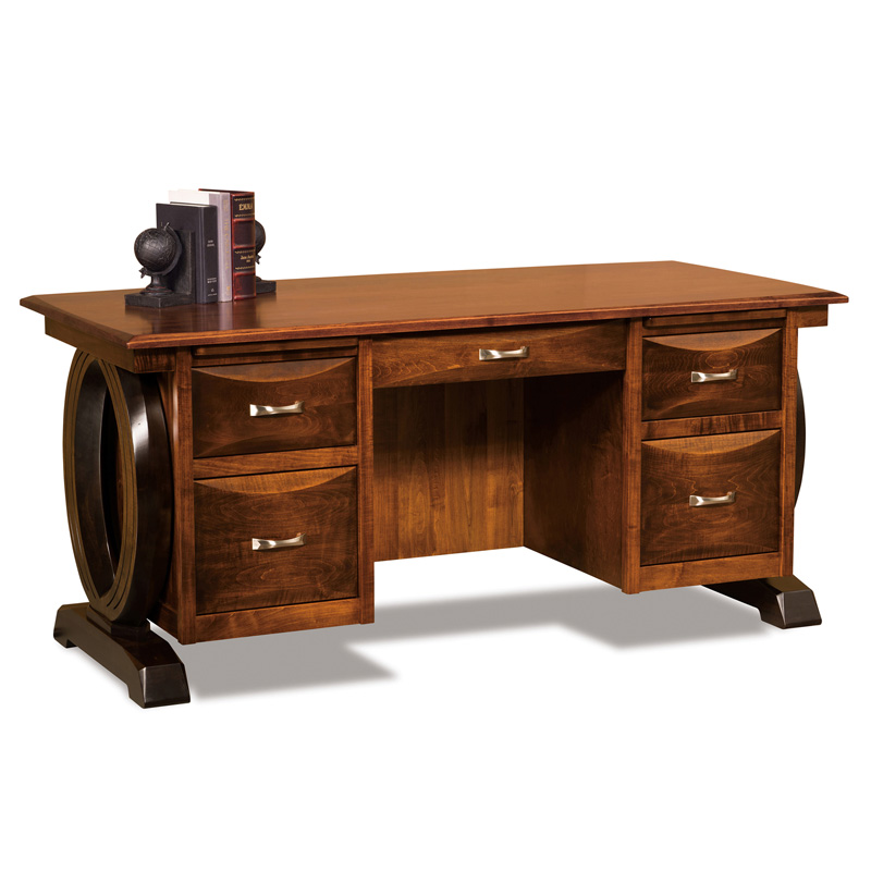 Saratoga Desk 68\"W with Curved Top