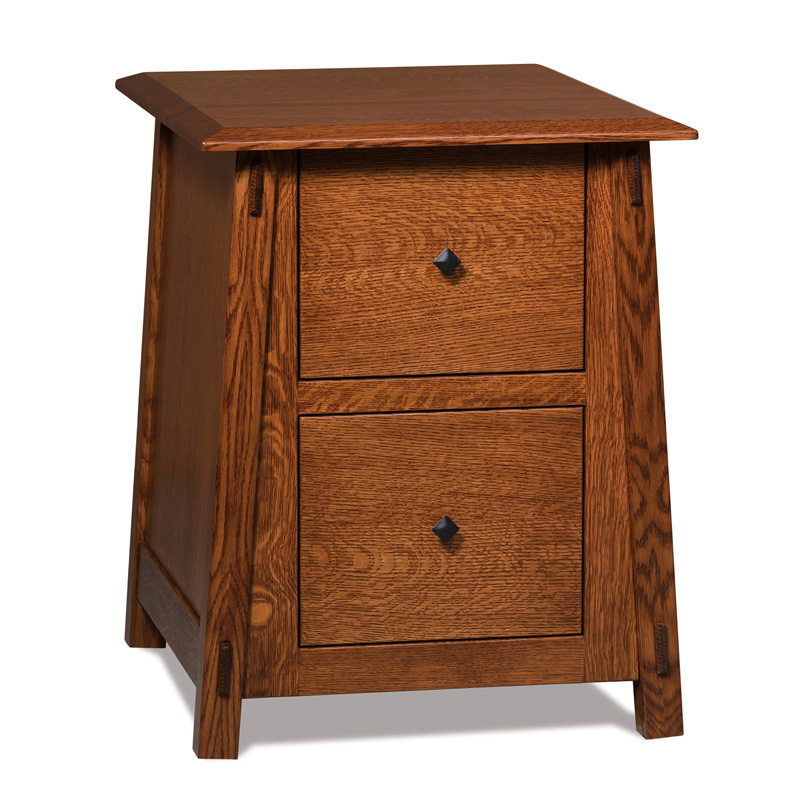 Colbran 2 Drawer File Cabinet, Mission Style End Table File Cabinet