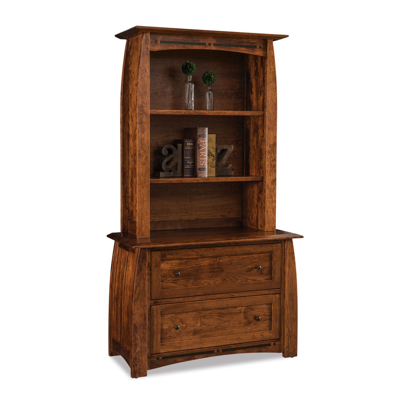 Boulder Creek Lateral File Cabinet w-Bookcase