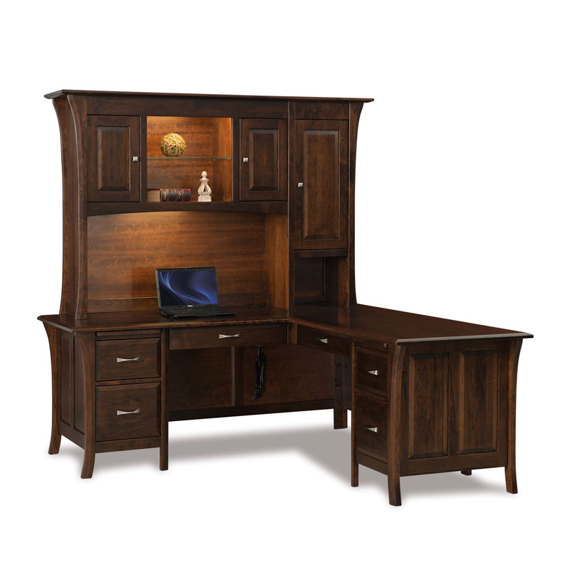 Ensenada L-Desk w-3 Door Hutch