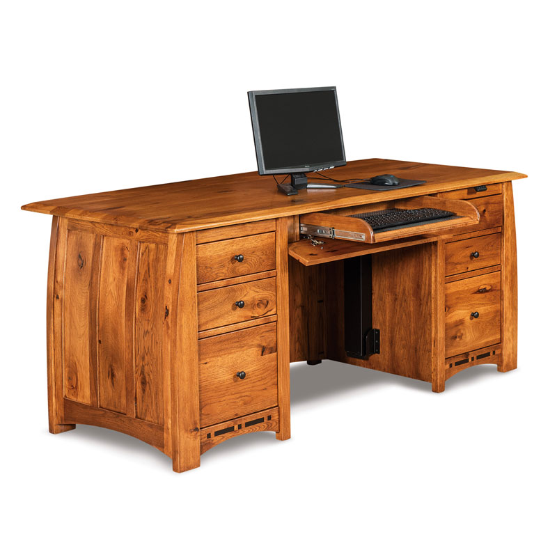 Boulder Creek Sit/Stand Double Pedestal Desk