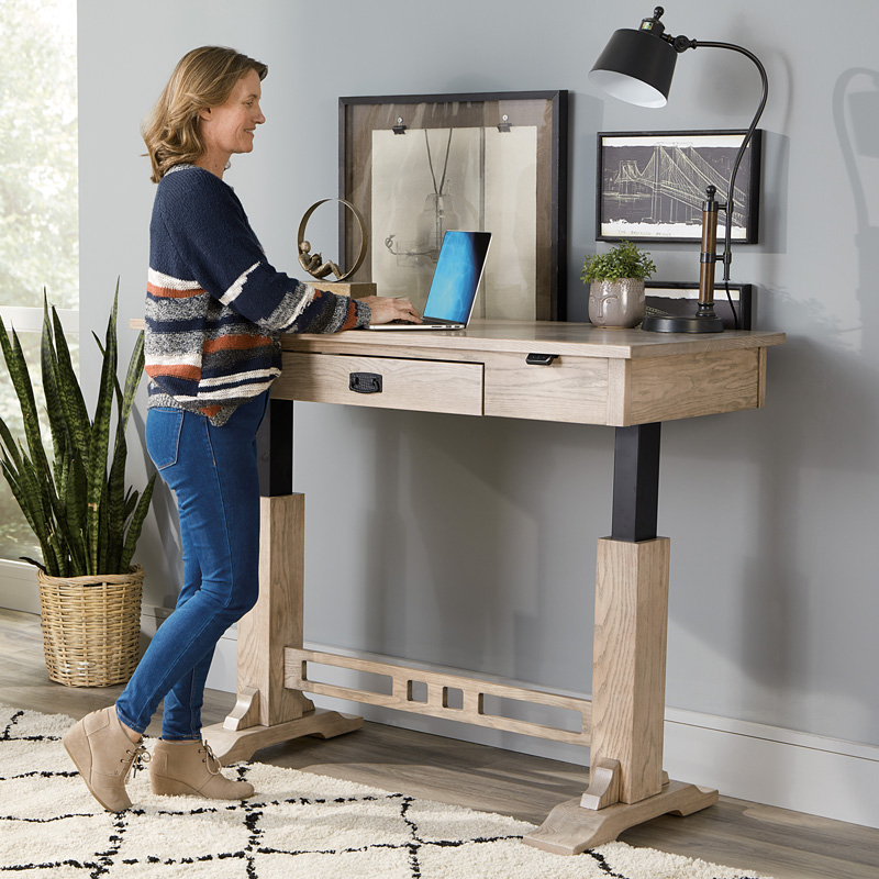 Craftsman Sit/Stand Writers Desk