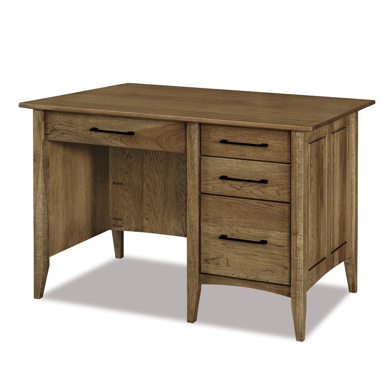 Atlantic Single Pedestal Desk w/unfinished back