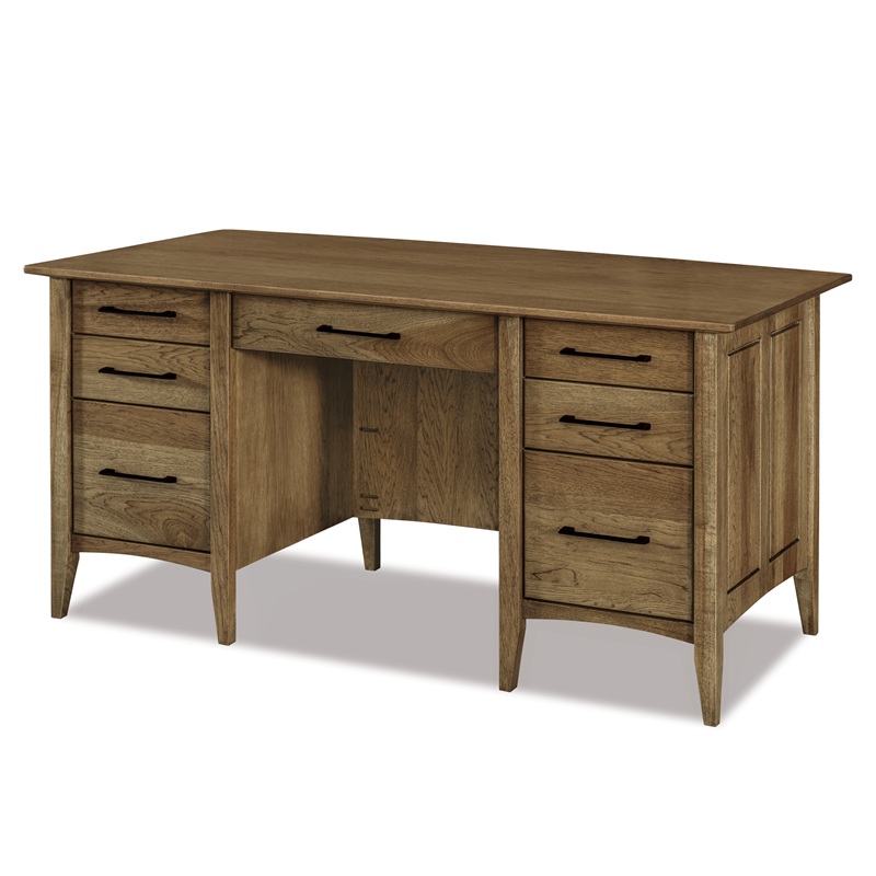 Atlantic Double Pedestal Desk w/finished back