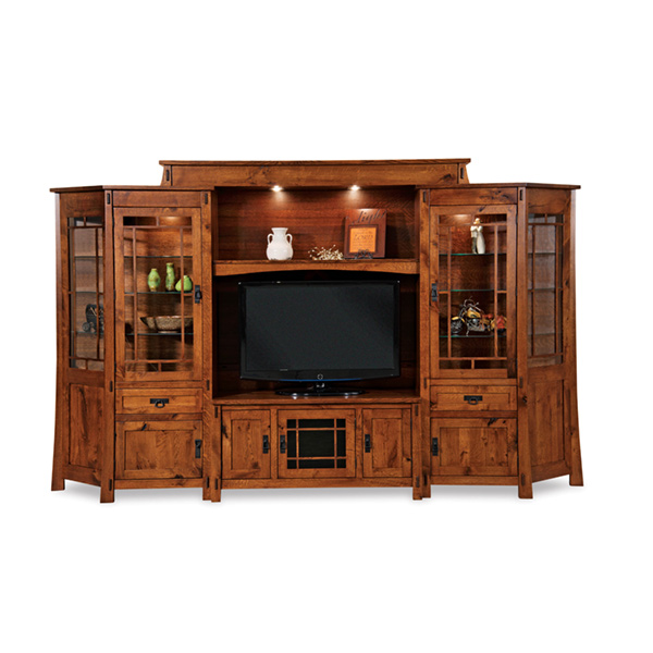 Modesto 6pc Wall Unit w/ Angled Sides